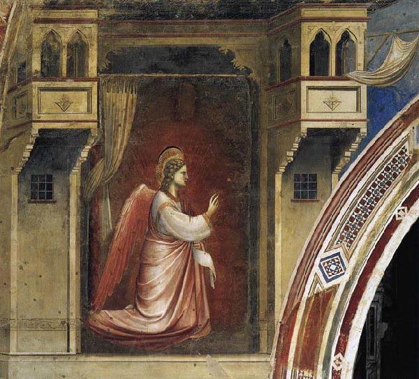 GIOTTO di Bondone The Angel Gabriel Sent by God Spain oil painting art